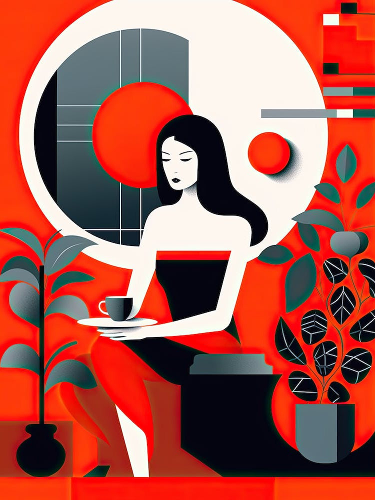 Woman With A Cup Of Coffee