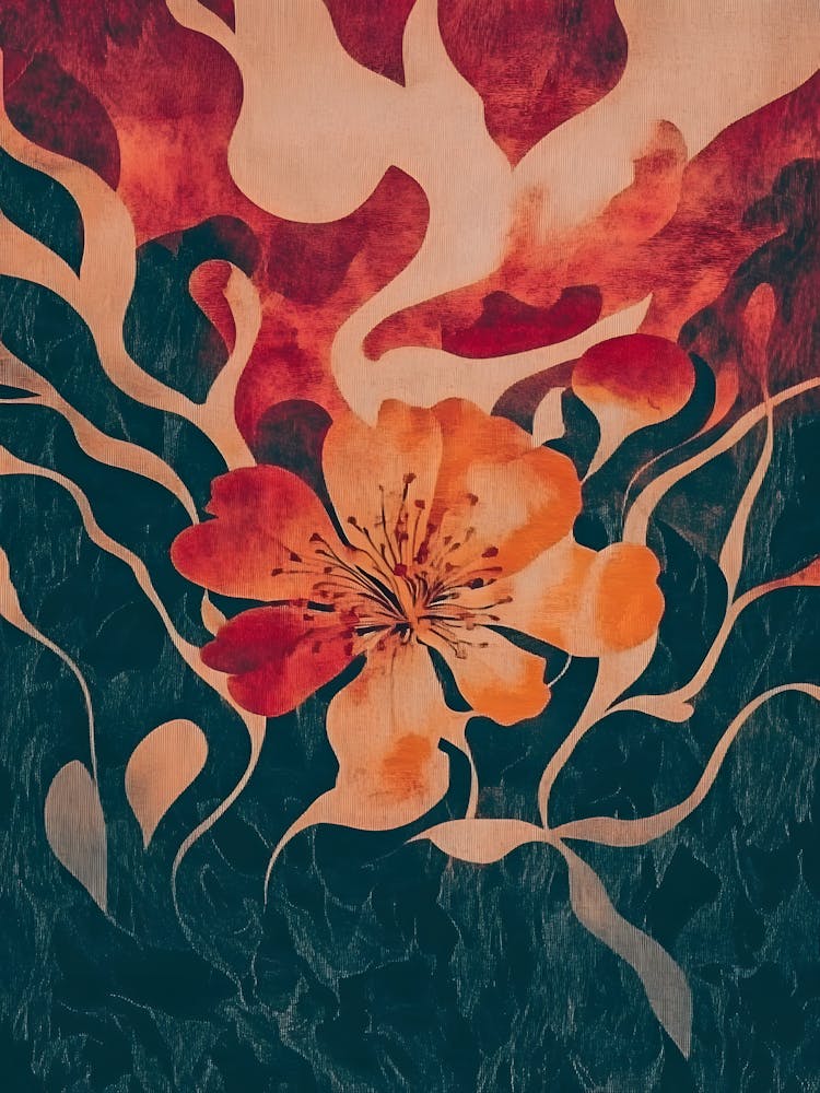 Maximalist Flower Of Fire