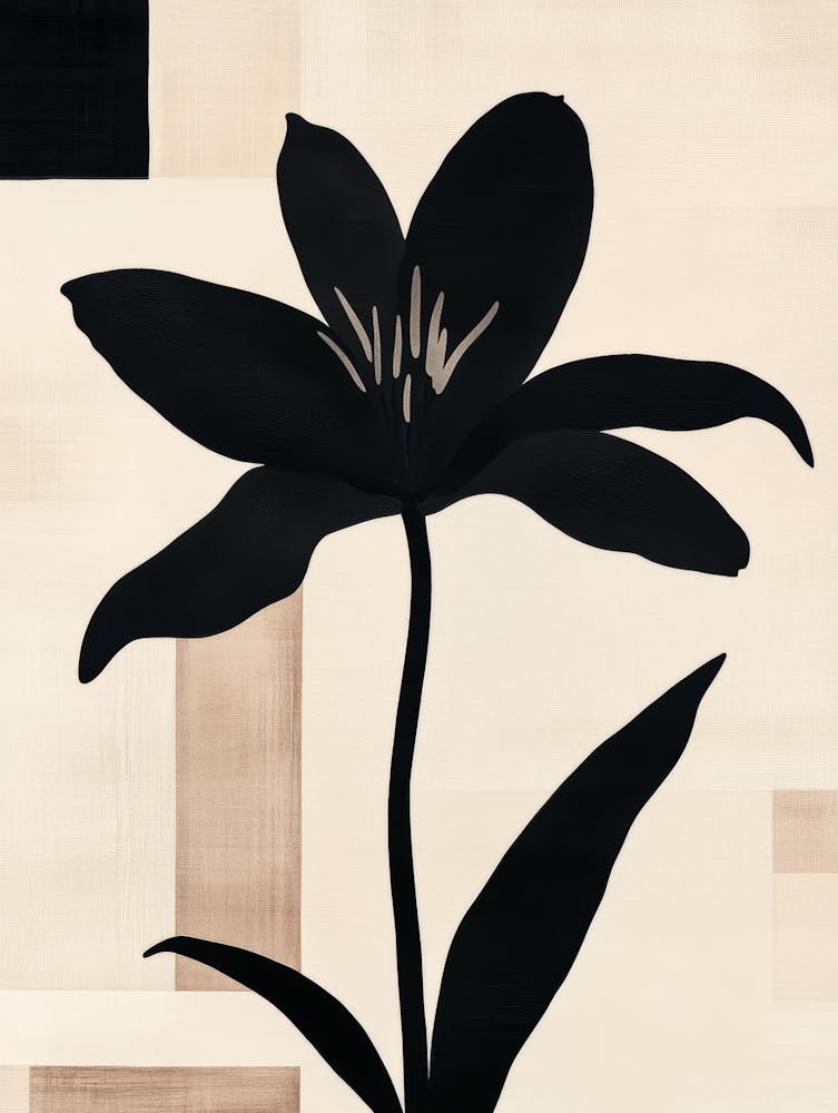Schwarze Blume 3