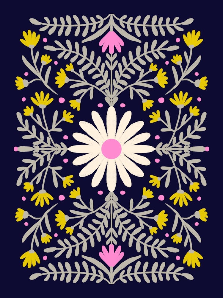 White Flower With Yellow Buds