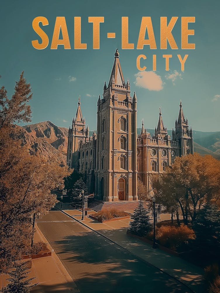 Salt Lake City Reiseposter
