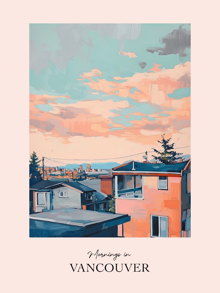 Morgen in Vancouver Dächer Morgen Skyline 4