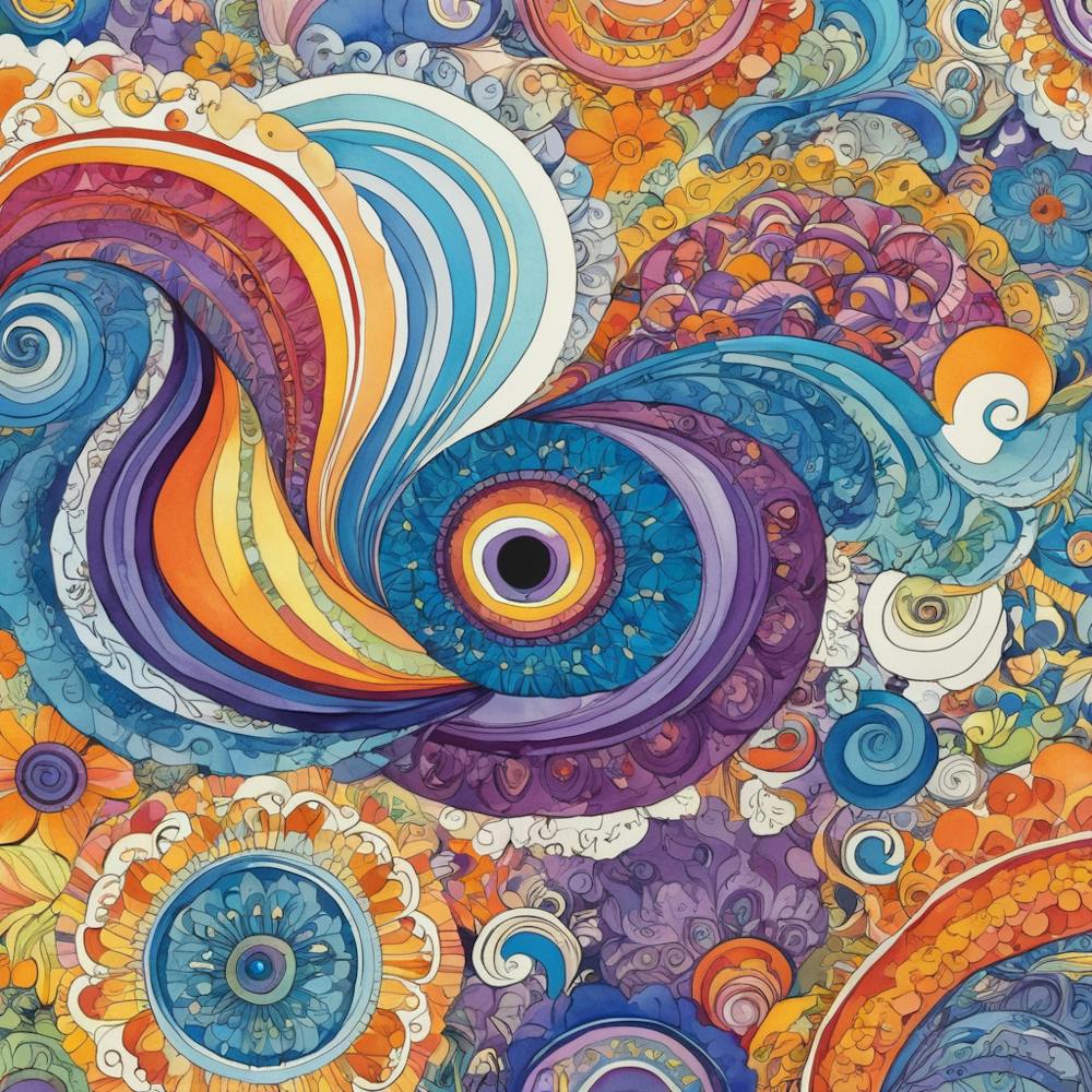 Ein psychedelisches Design