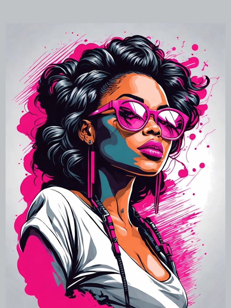 Girl In Pink Sunglasses