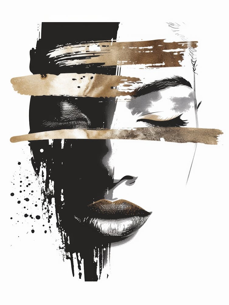 Black And Gold Painting