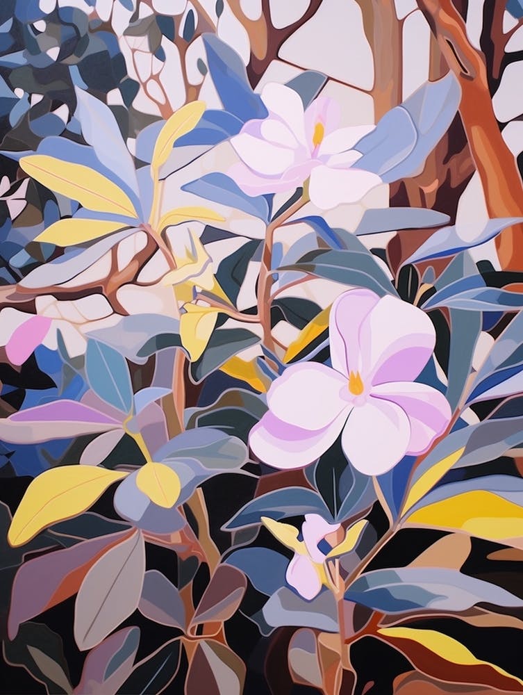 Periwinkle 3 Flower Painting