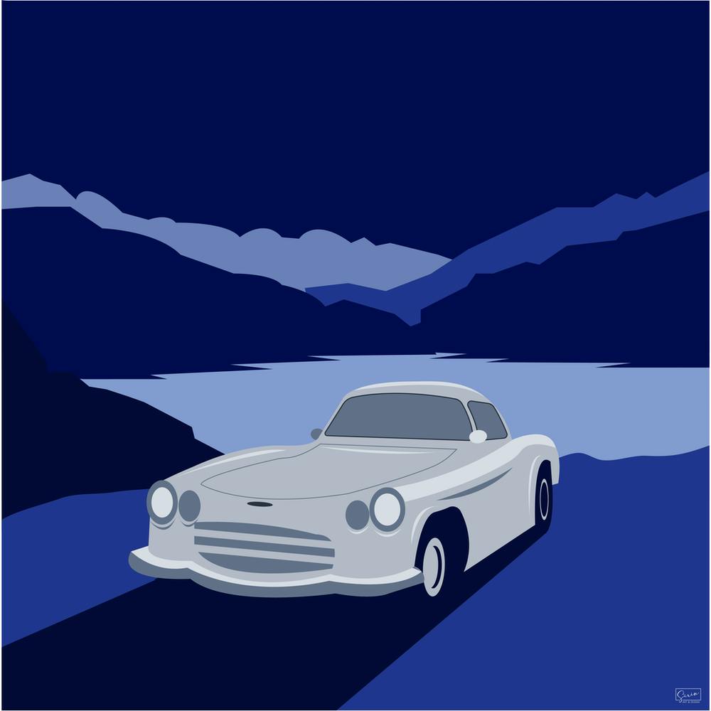 Aston Martin bei Nacht
