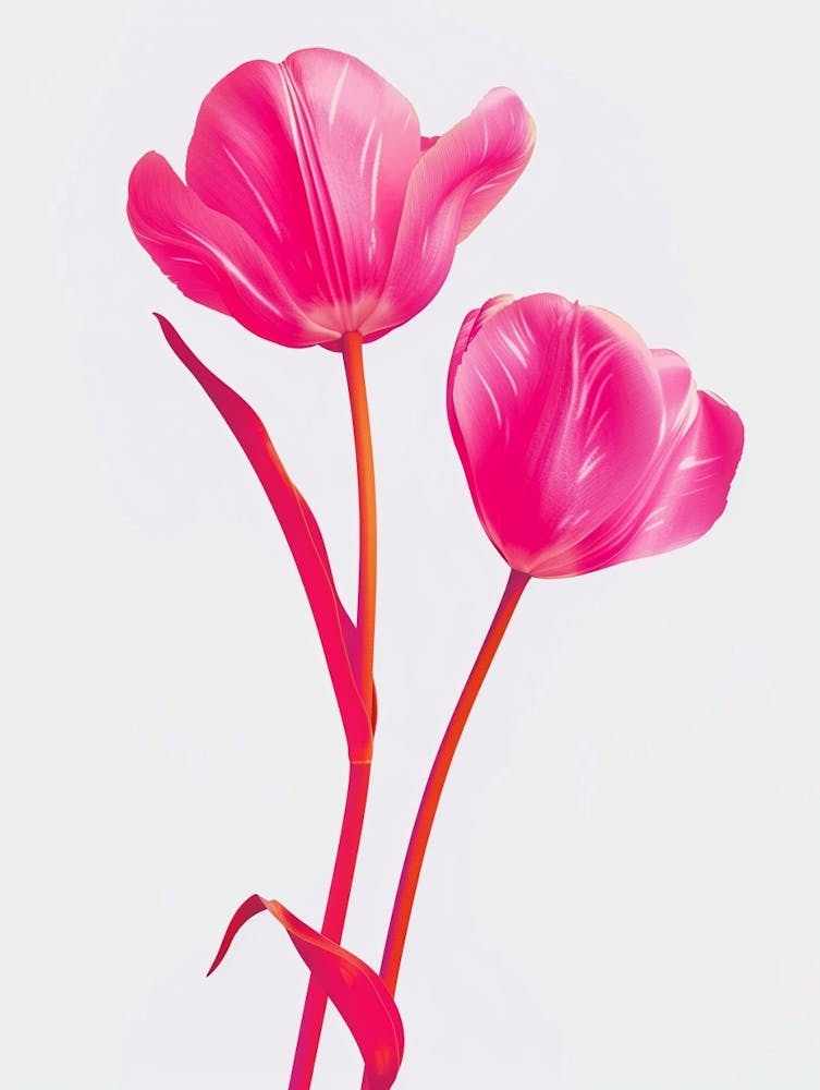 Hot Pink Tulip 4