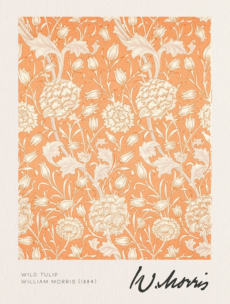 William Morris, Wild Tulip, William Morris Signature