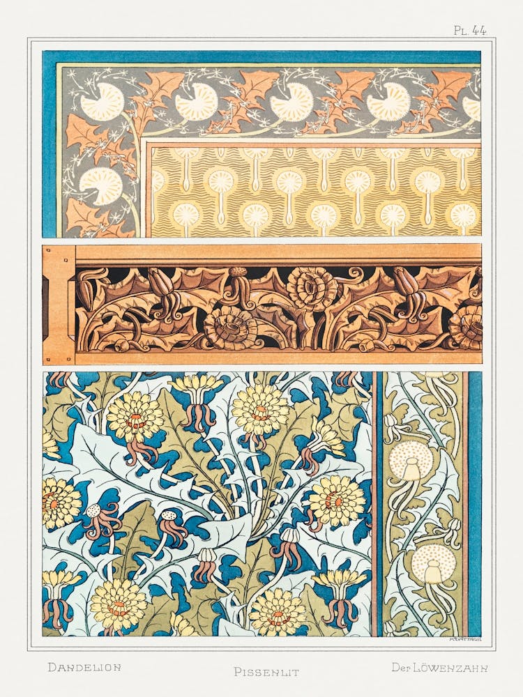 Dandelion From The Plant And Its Ornamental Applications (1896), Maurice Pillard Verneuil 2