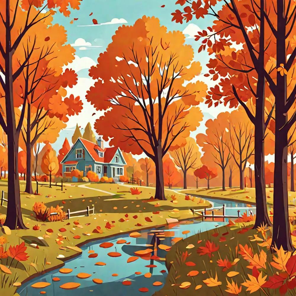 Autumn Landscape Painting
