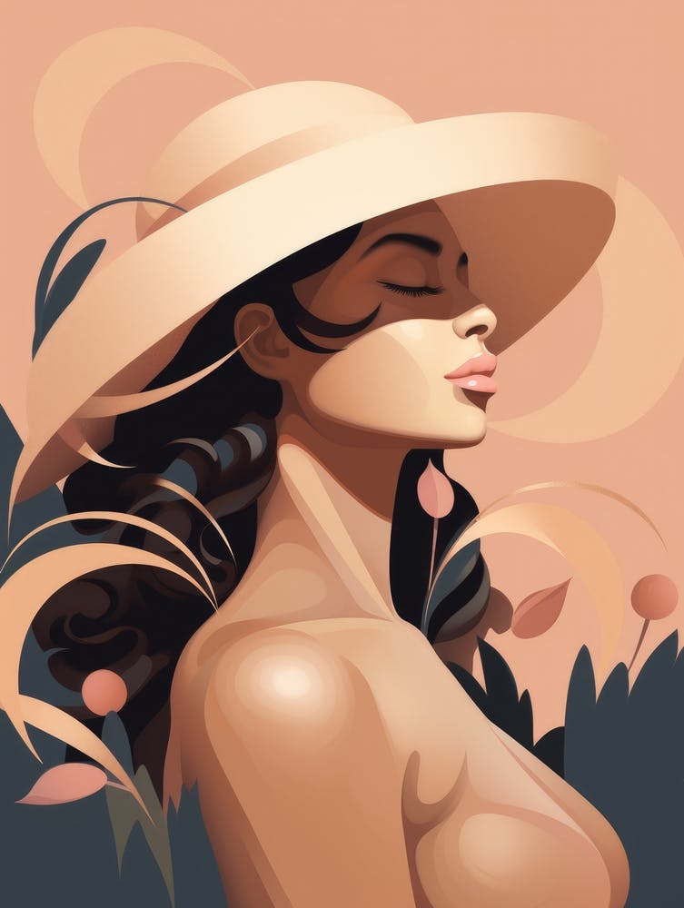 Woman In A Hat 32