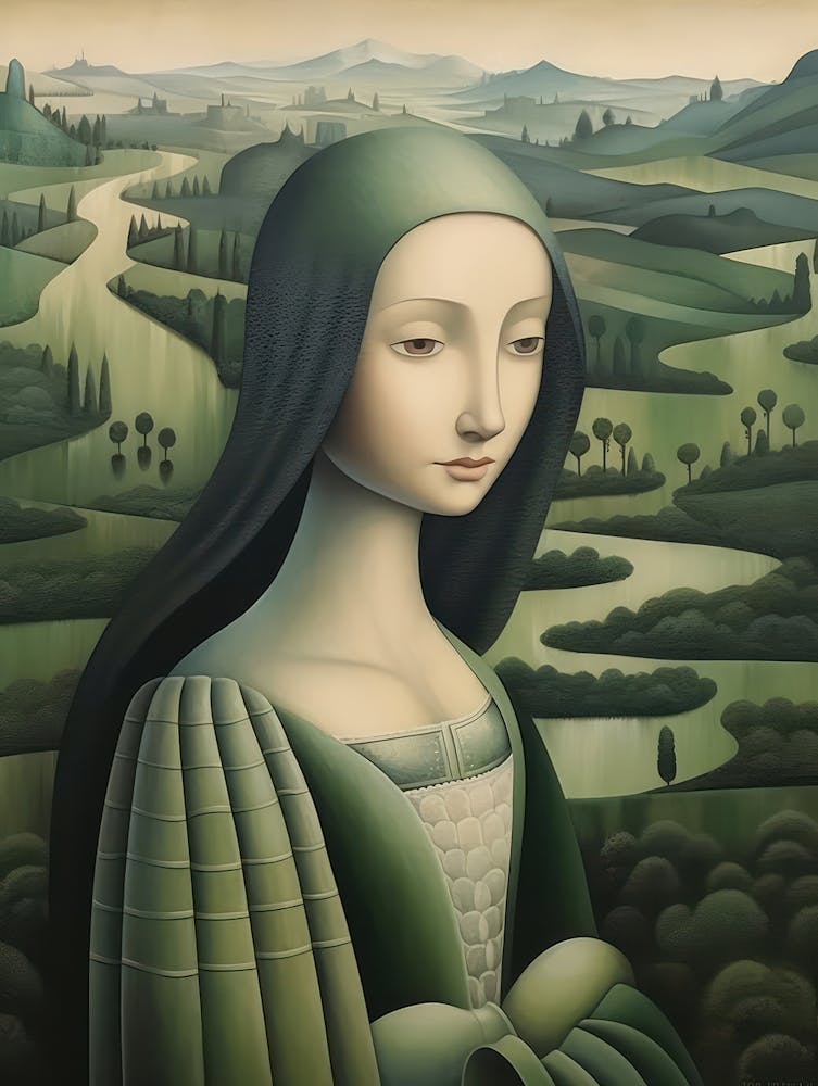 Lady in green 1