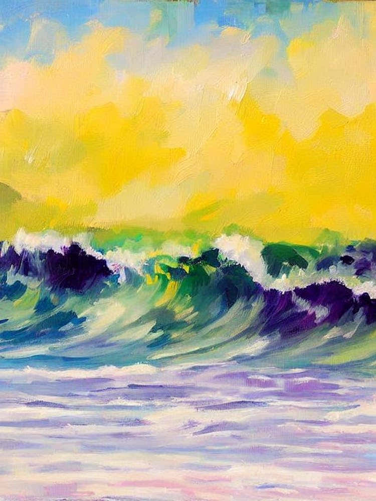 Hapuna Beach, Hawaii Bright Abstract