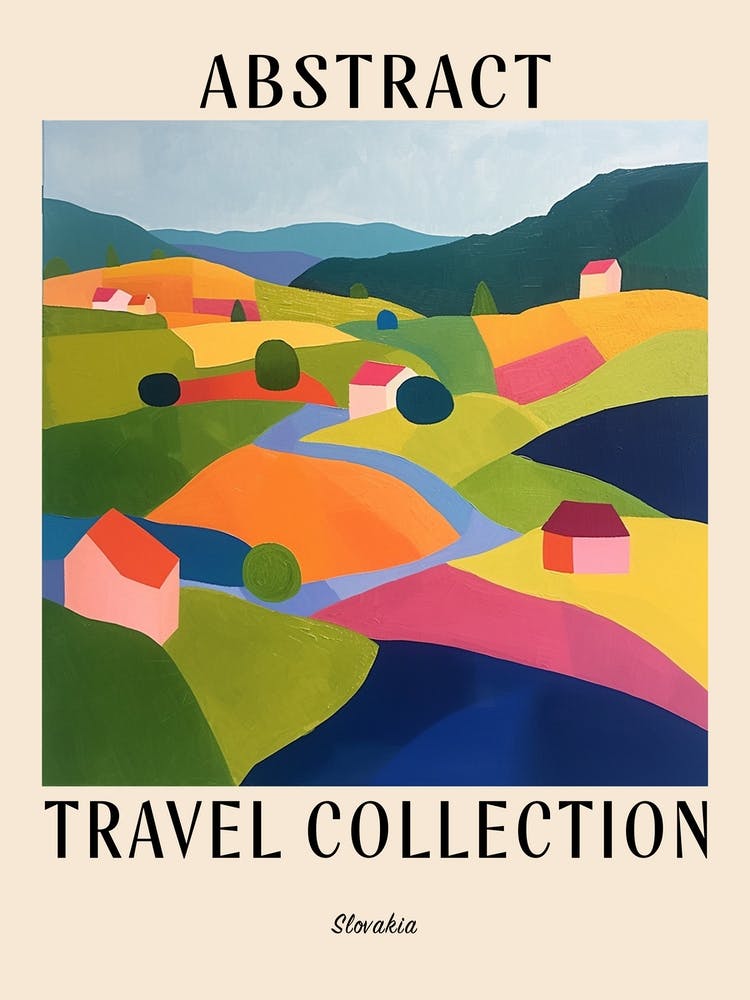 Abstract Travel Collection Poster Slovakia 2