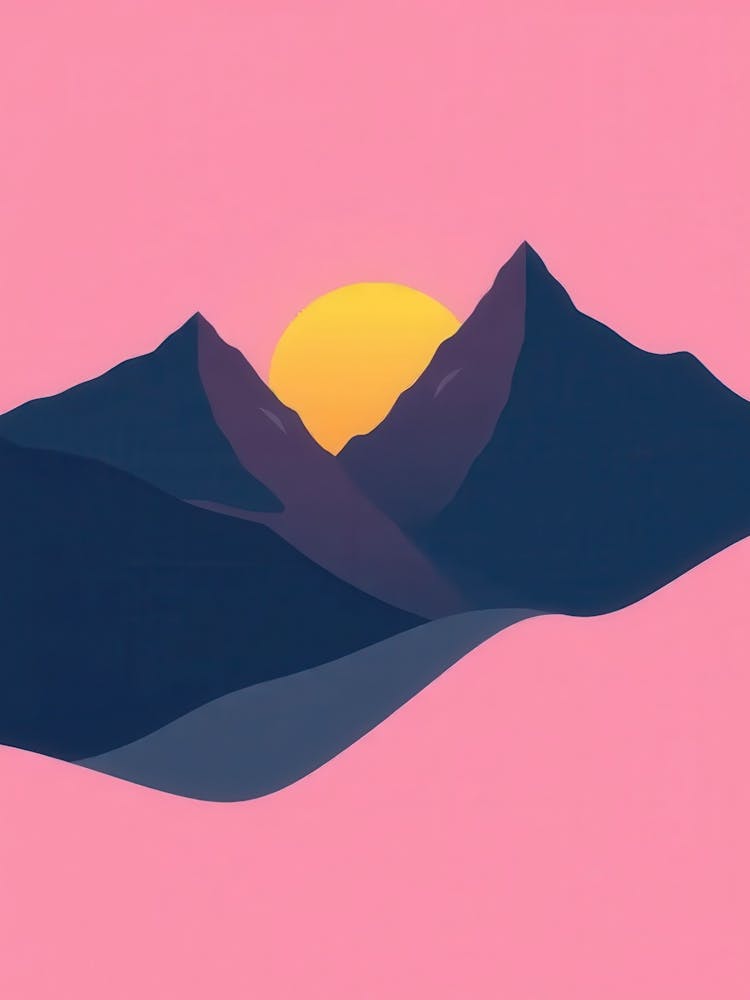 Sunset In The Mountains 69