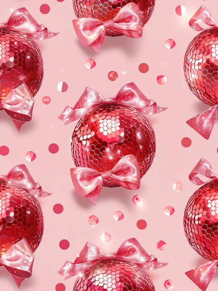 Coquette Disco Balls 2 Pattern