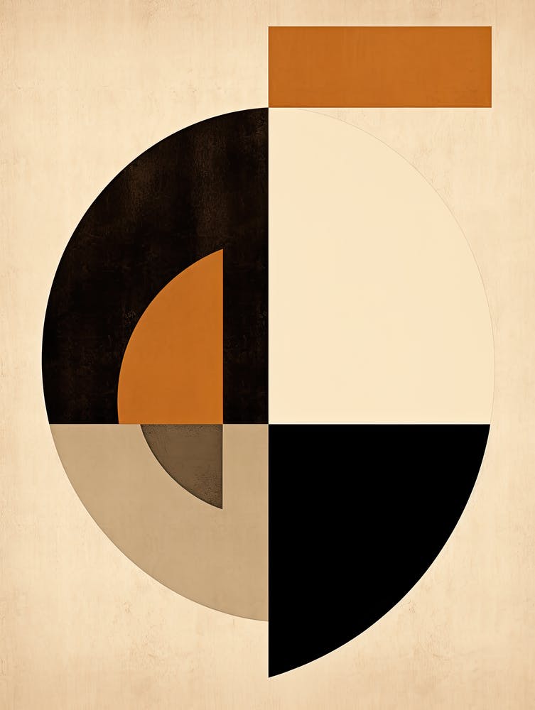Enigma Elegance; Beige Mid Century Mystery