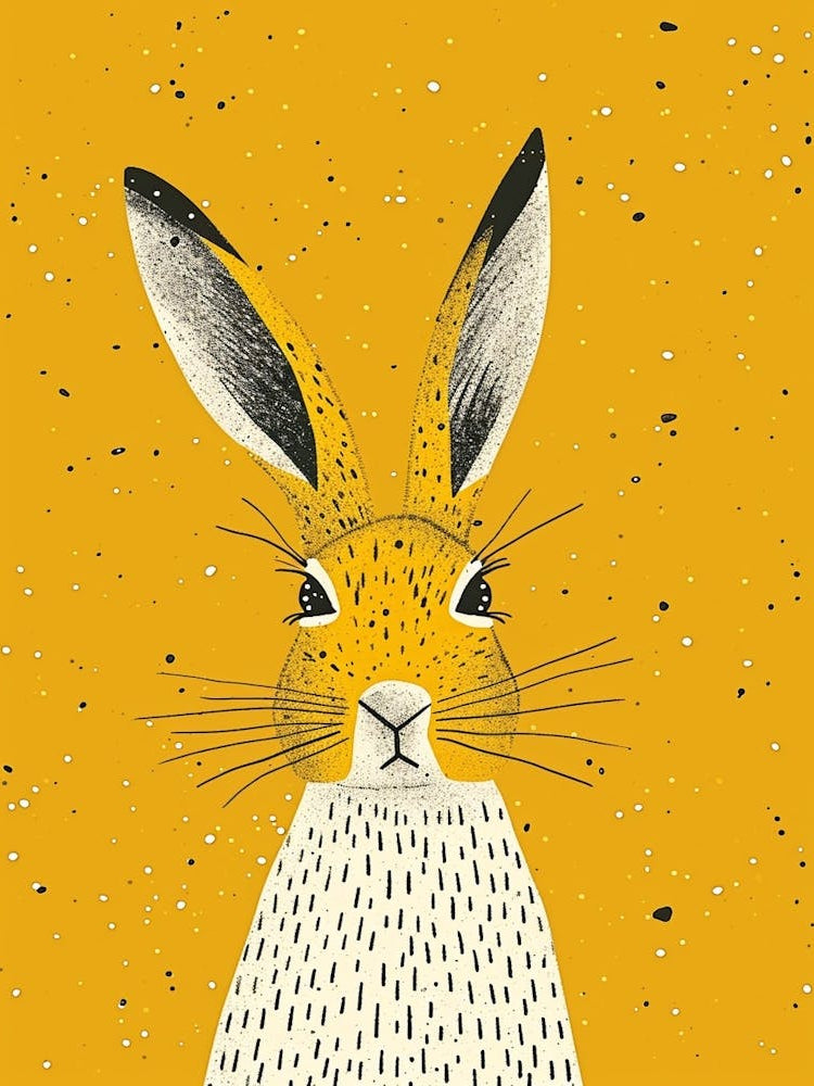 Yellow Arctic Hare 1