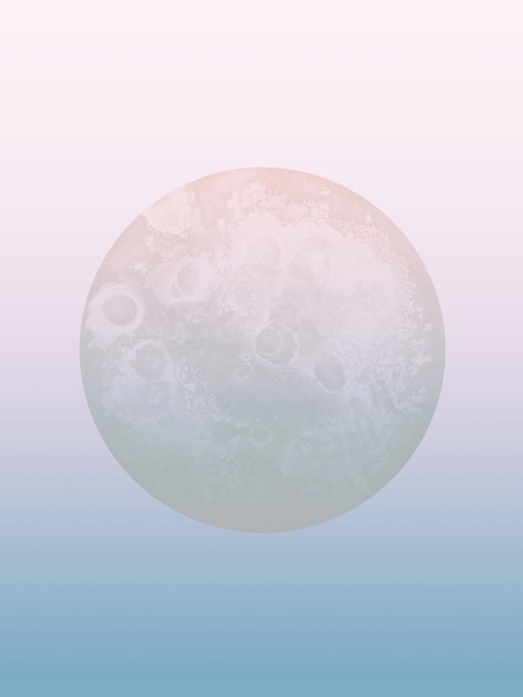 Light Pastel Moon