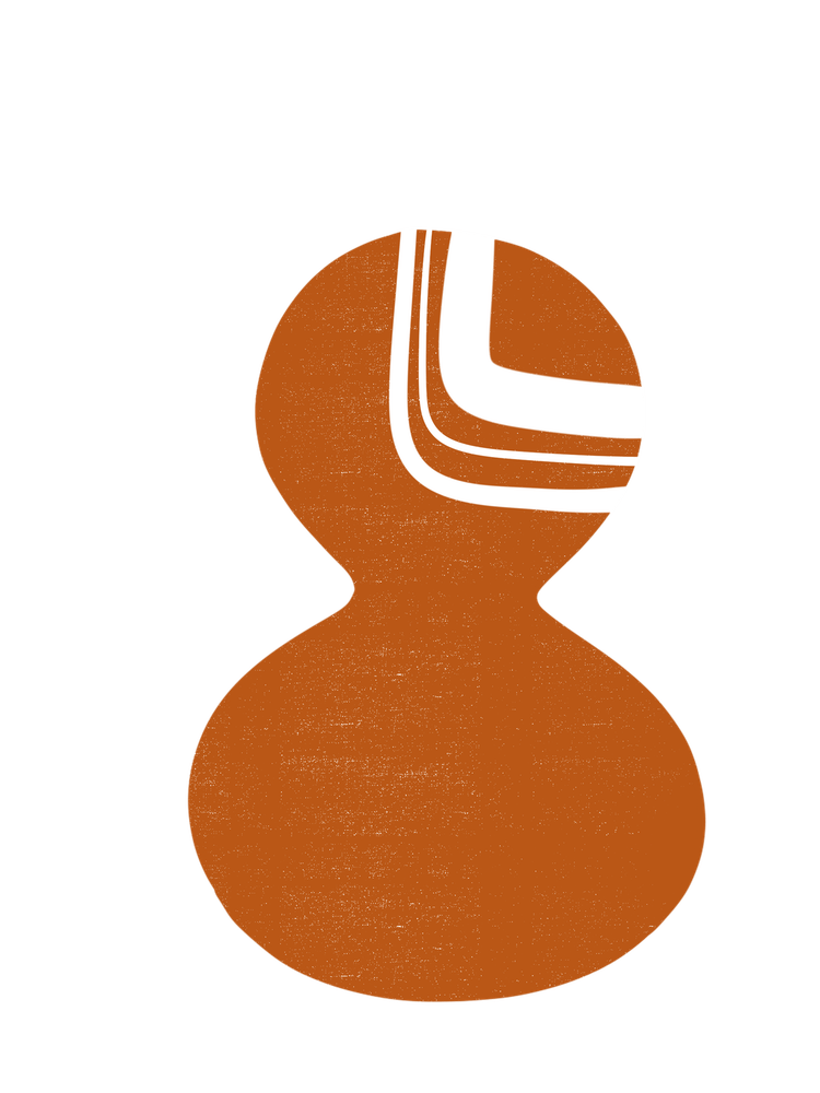 Orange und Weiß