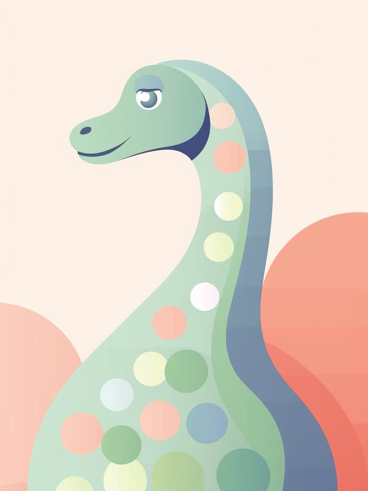 Colourful Dinosaur Brachiosaurus 3