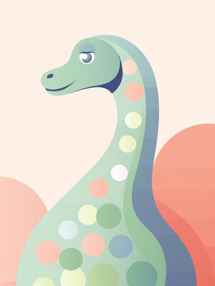 Colourful Dinosaur Brachiosaurus 3