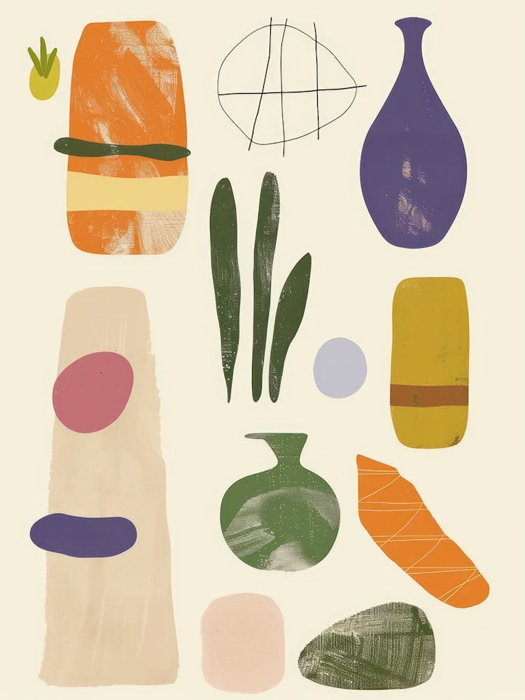 Abstract Objects Flat Illustration 14