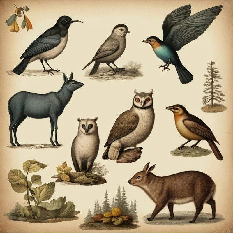 Default Default Vintage Animals For Defferent Seasons Aestethi 2 (1)