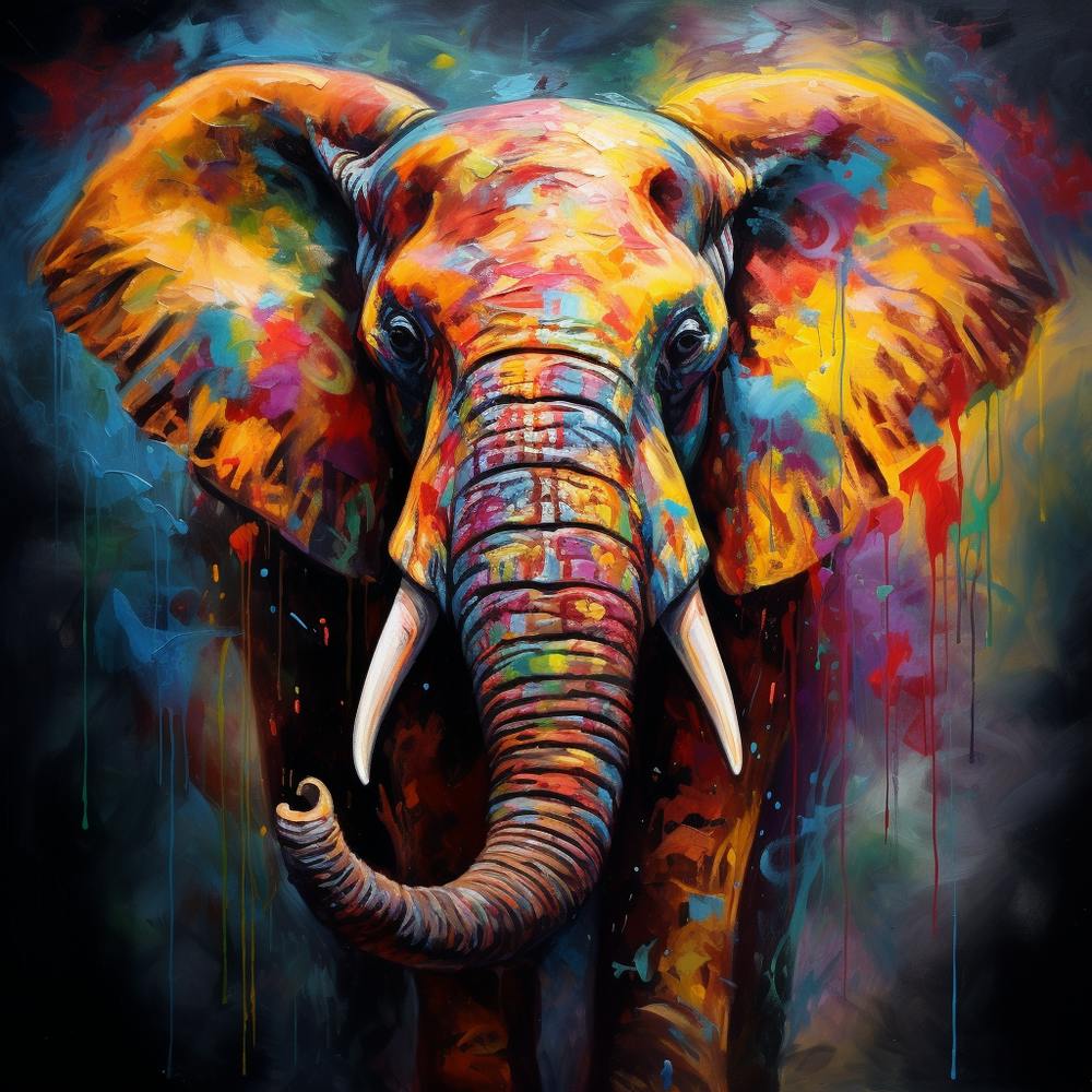 Colorful Elephant 1