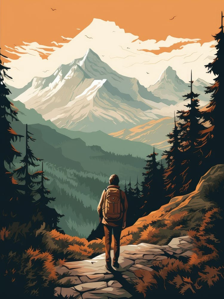 Mountaineer In The Mountains 1