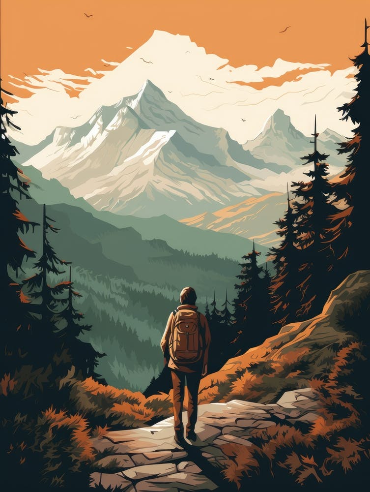 Mountaineer In The Mountains 1