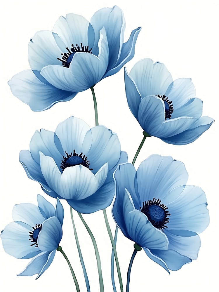 Serene Blue Bloom Arrangement