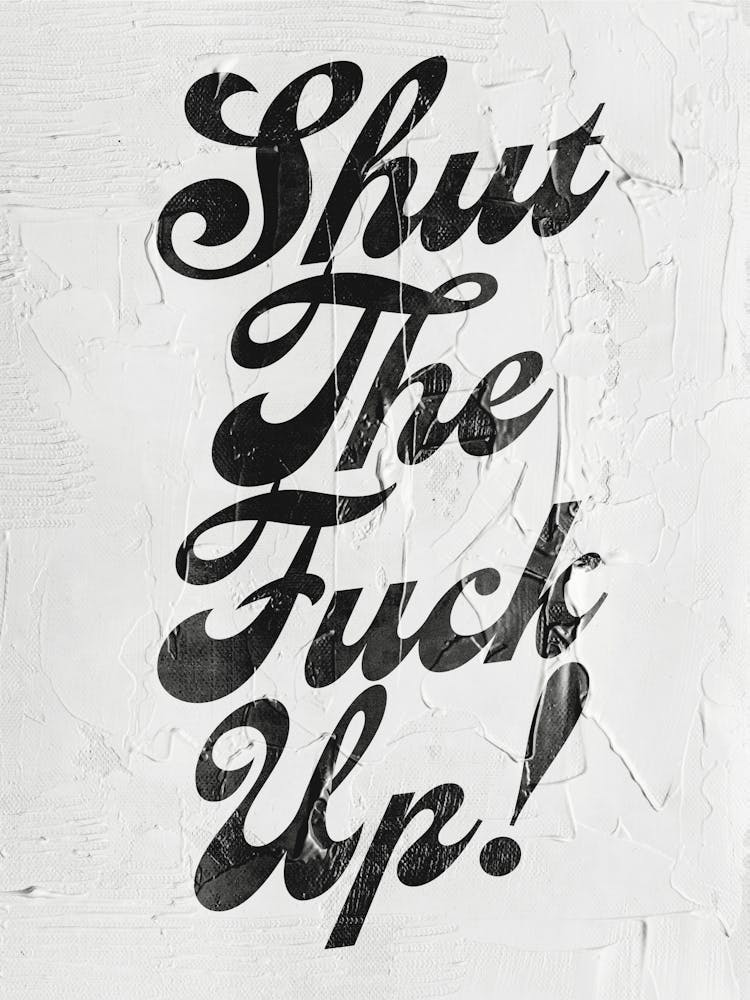 STFU - Shut The F Up.. - Funny Rude Art