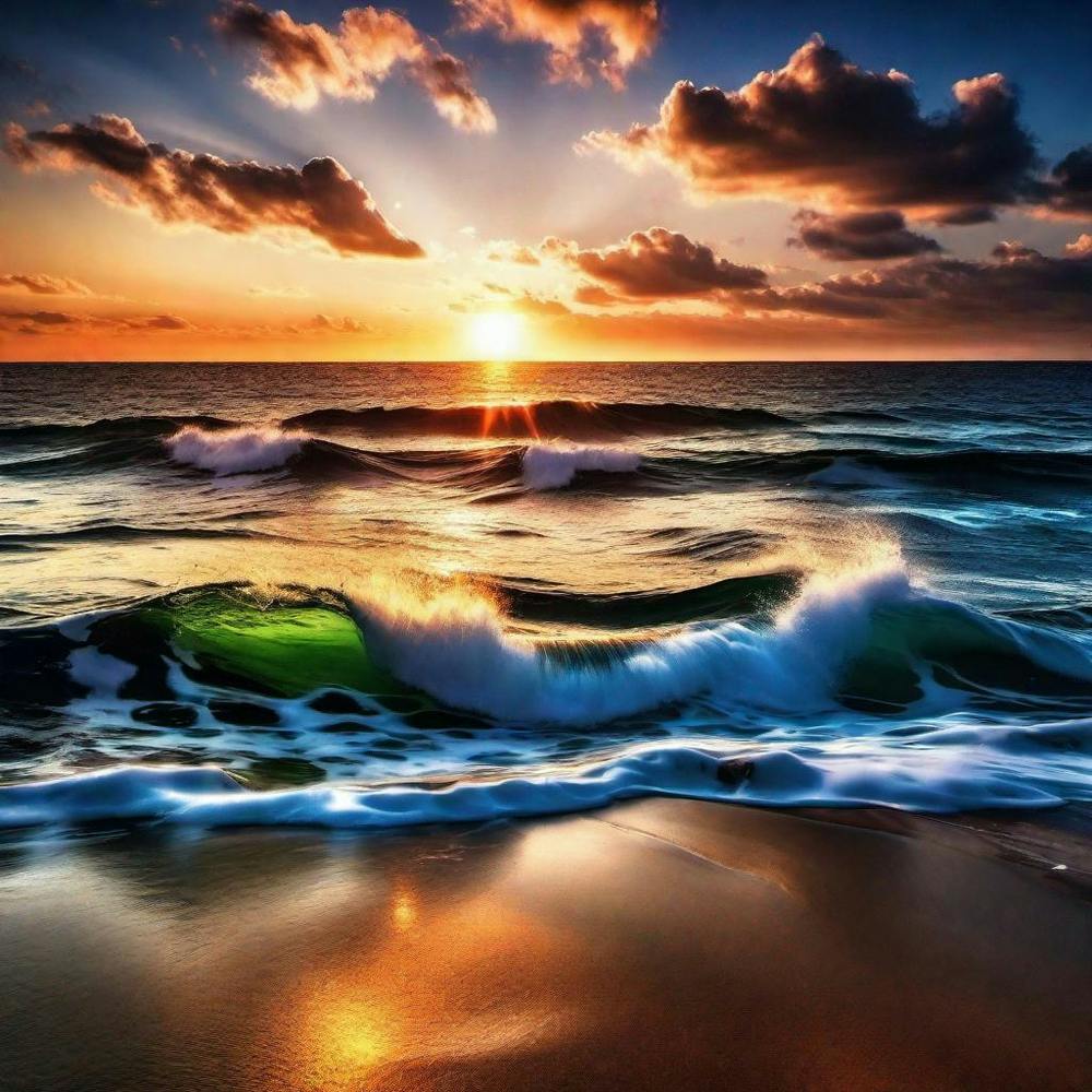 Sunset On The Beach 548