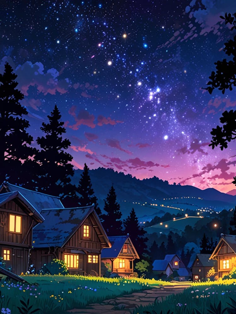 Night Sky Anime aesthetic 24