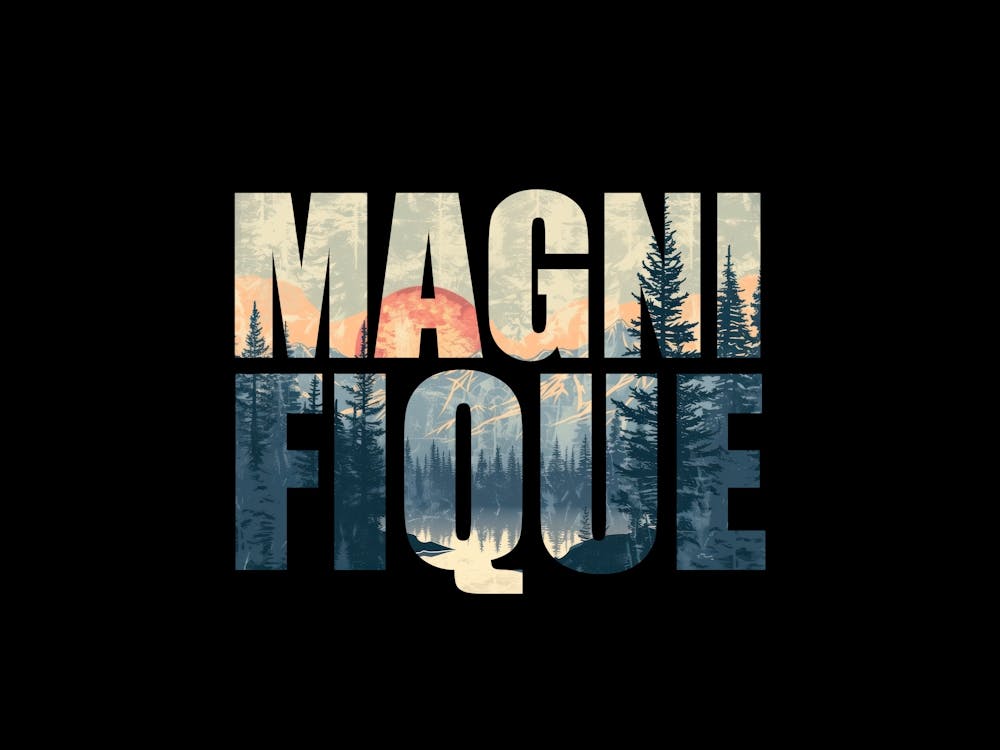 Magnifique Poster Retro Landscape Illustration 9