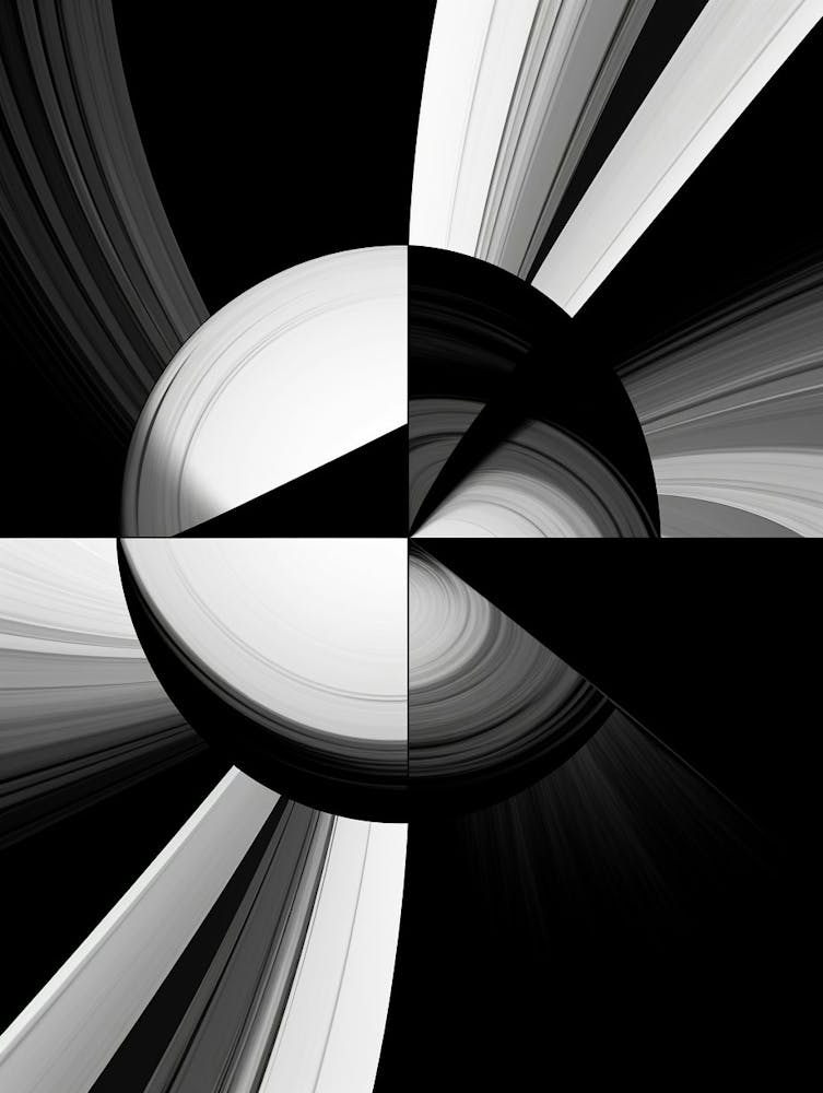 Infinity Abstract Black And White 4