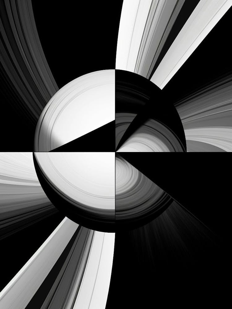 Infinity Abstract Black And White 4
