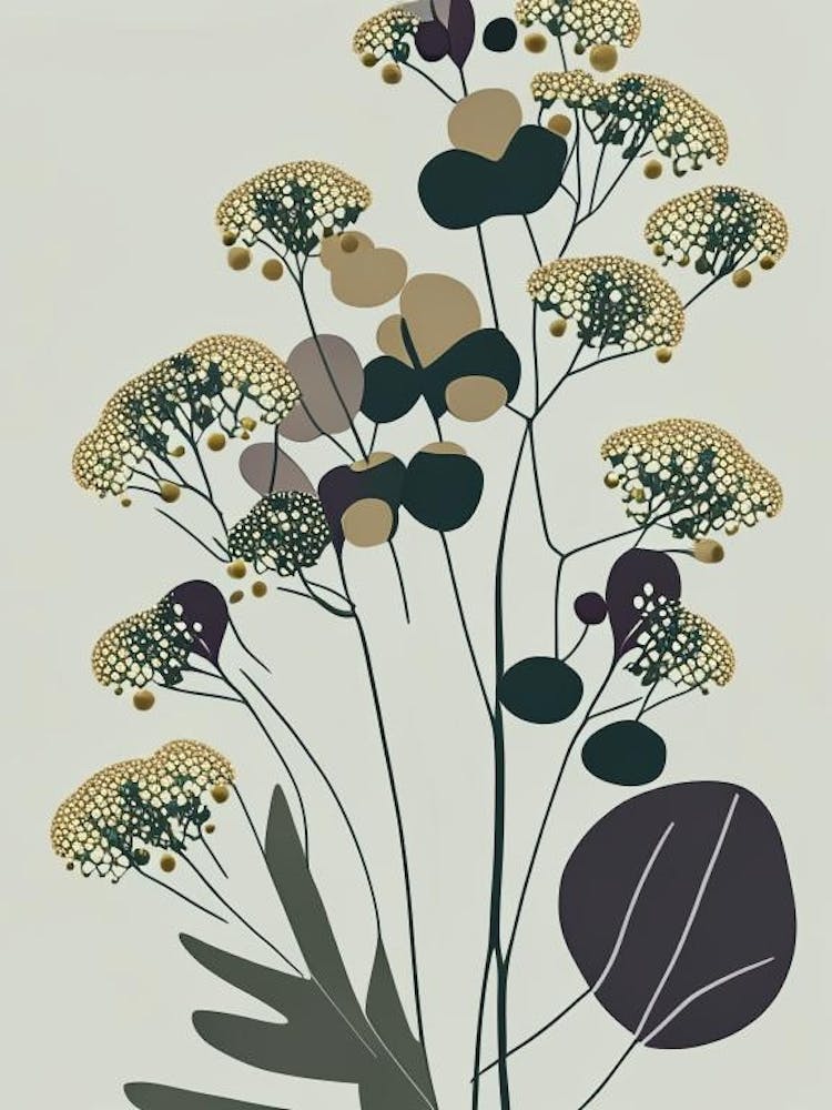Meadow Rue Wildflower Modern Muted Colours 2