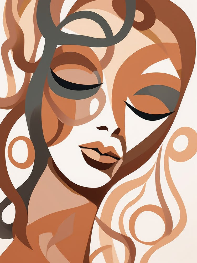 Abstract Woman'S Face 1