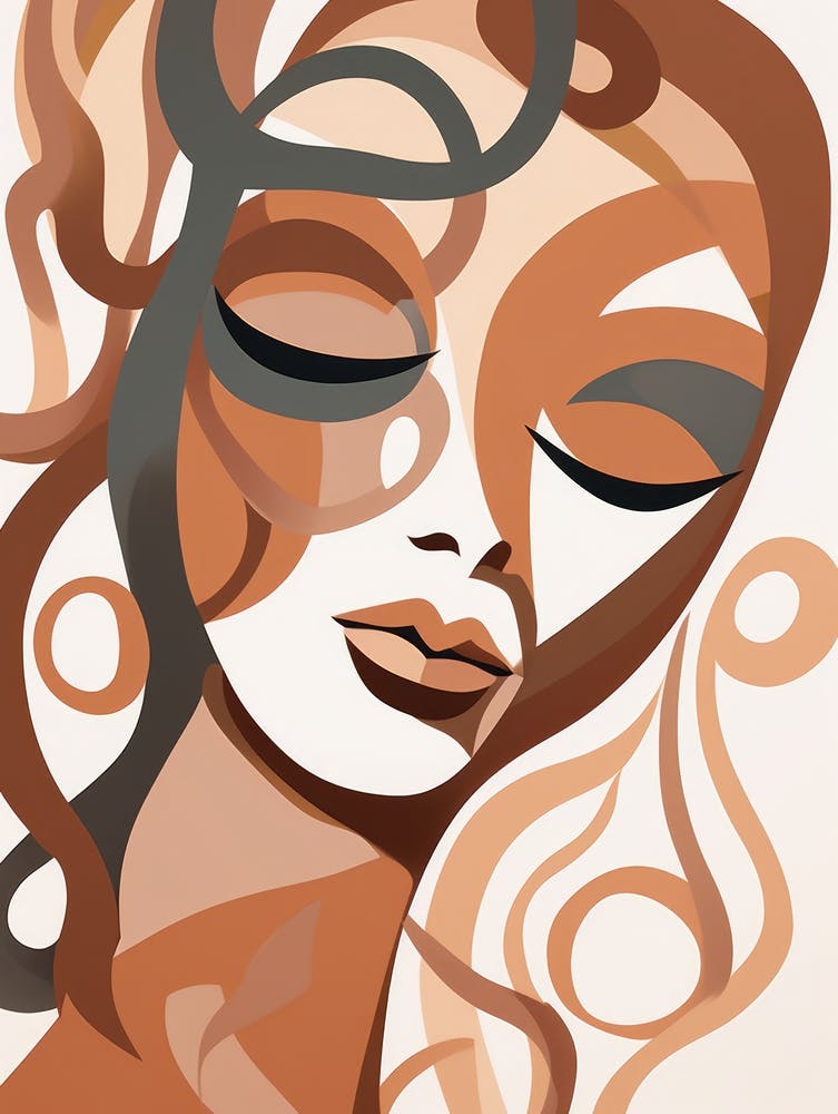 Abstract Woman'S Face 1