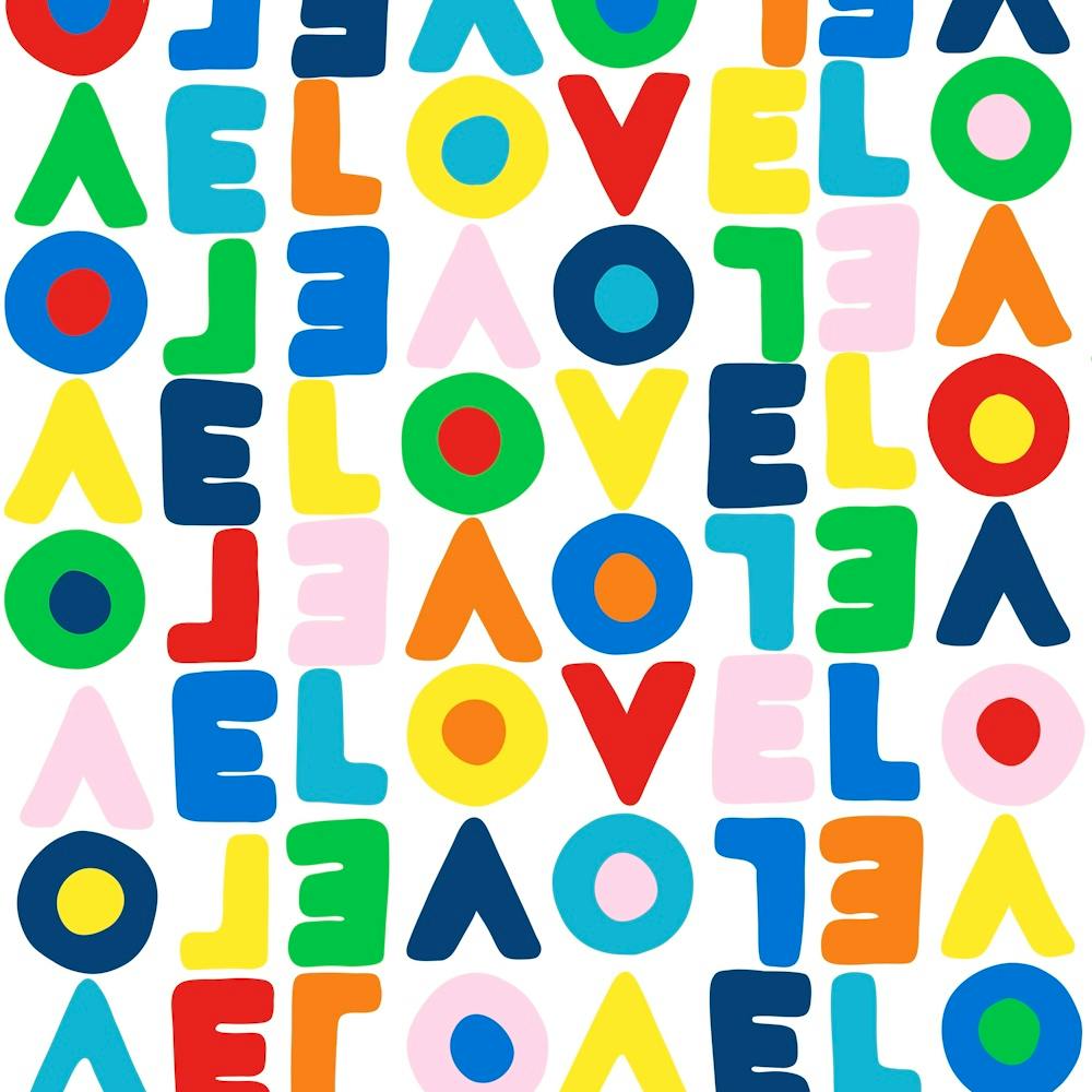 Colourful Abstract love poster
