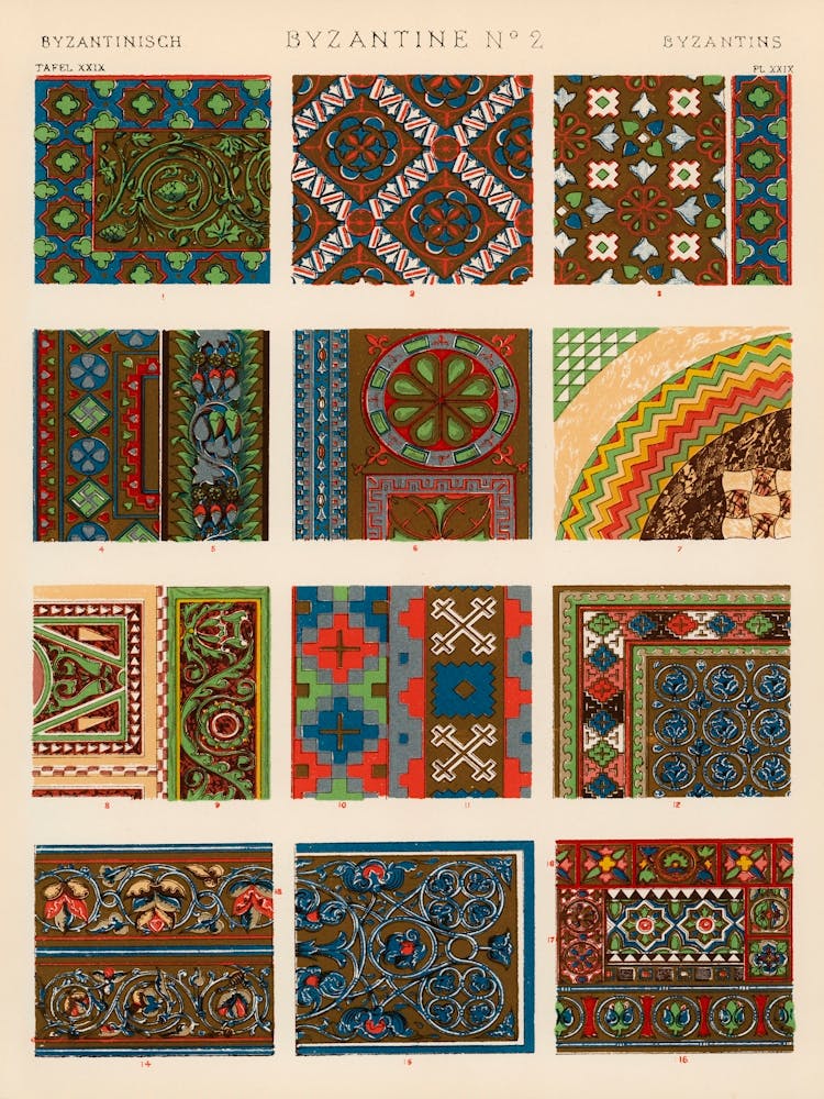 Vintage Pattern Illustration, Owen Jones