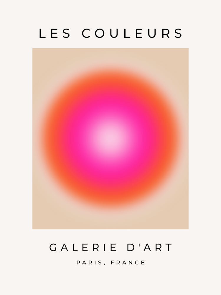 Les Couleurs | 12 - Orange And Pink Gradient Aura