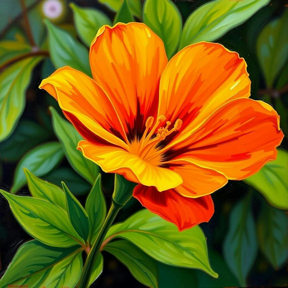 Orange Flower 1