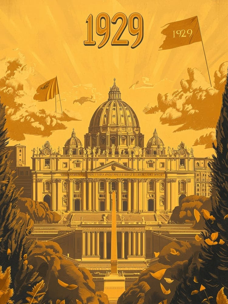 Aihrgdesign A Vintage Historical Poster Celebrating Vatican C 534867e8 Edd2 43ad 8ae0 78c1727695fe 2