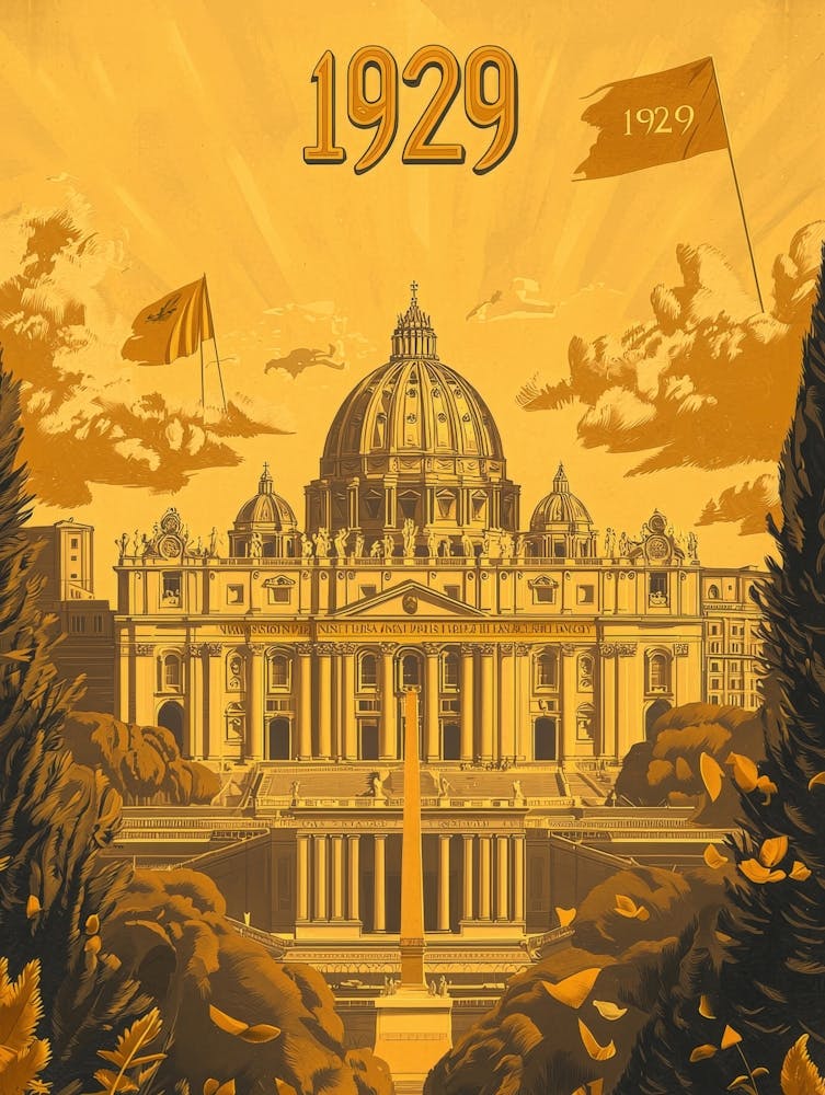 Aihrgdesign A Vintage Historical Poster Celebrating Vatican C 534867e8 Edd2 43ad 8ae0 78c1727695fe 2