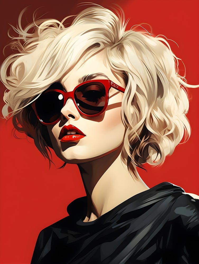 Blond Woman In Sunglasses