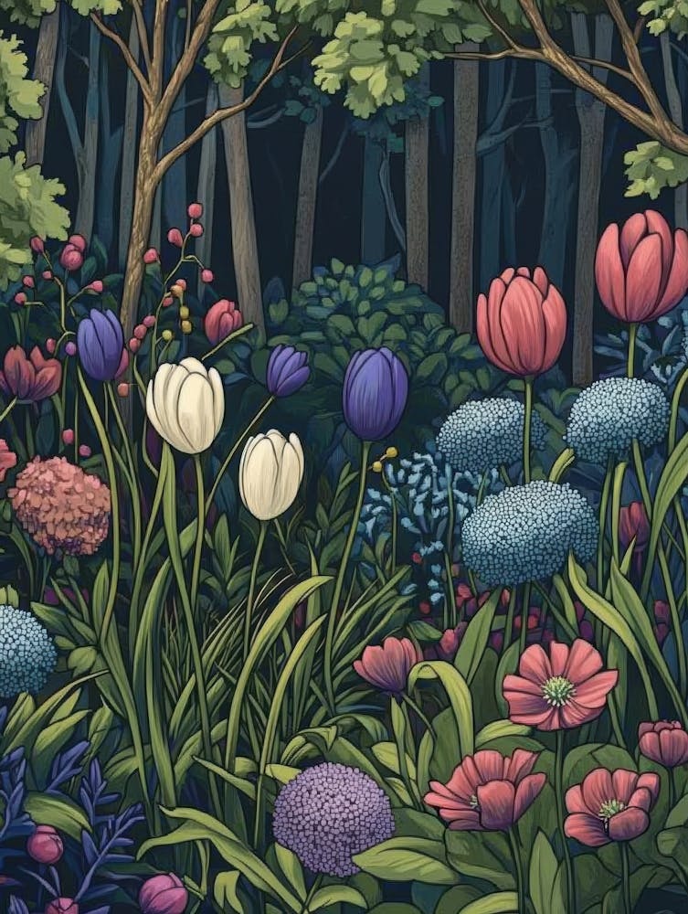 Tulips In The Forest 2